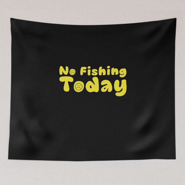 Item preview, Sad Stick Man No Fishing Today Minimalist Fishing Humor designed and sold by InkStormPro.