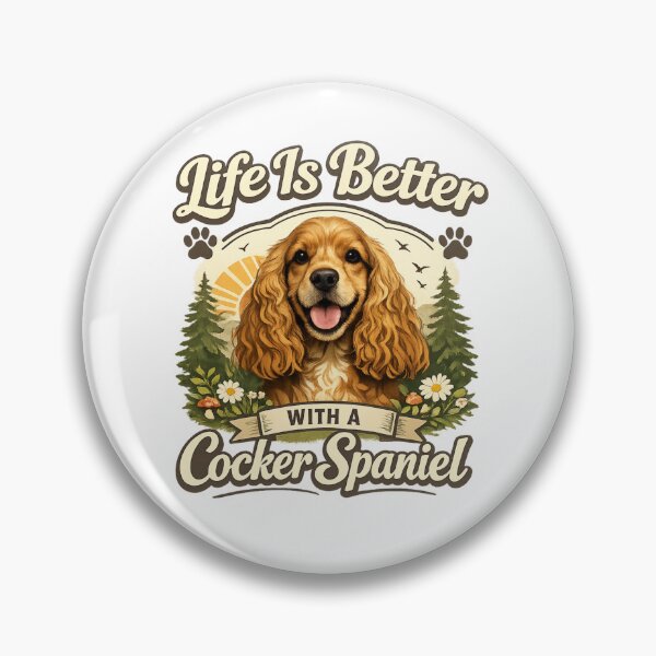 Item preview, Life Is Better With A Loyal Cocker Spaniel designed and sold by Tender Flower Clothing.