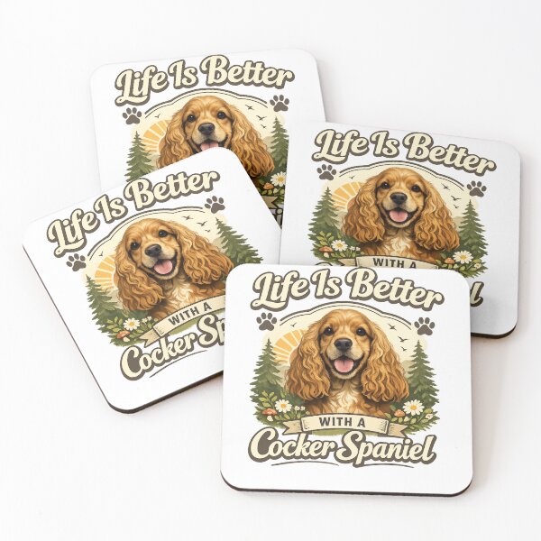 Item preview, Life Is Better With A Loyal Cocker Spaniel designed and sold by Tender Flower Clothing.
