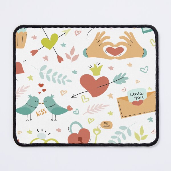 Item preview, Cute Valentine’s Day Doodles – Love & Romance Pattern designed and sold by Tamer ⭐⭐⭐⭐⭐.