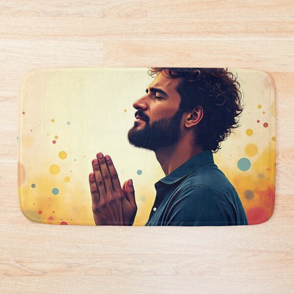 Item preview, Praying Man Abstract Illustration designed and sold by Pastor Reeves Studio.