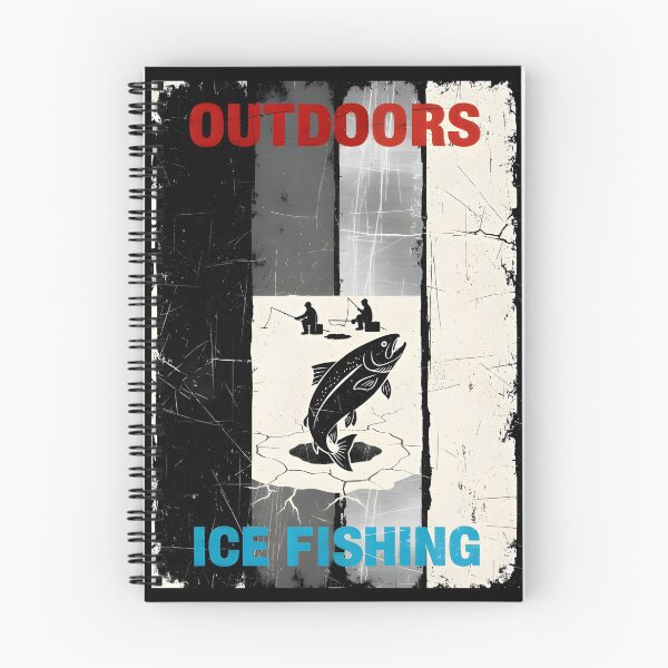 Item preview, Outdoors Ice Fishing - Retro Winter Hardwater Trout designed and sold by MANA-Goods.