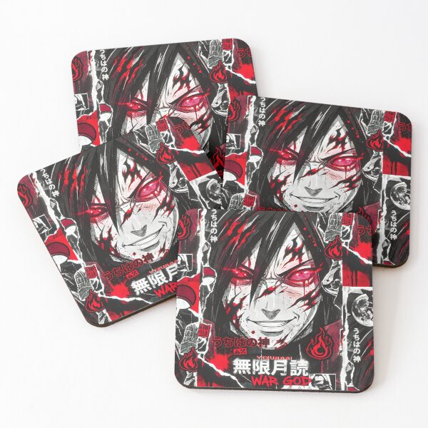Item preview, Red Eye War God – Dark Anime Uchiha-Style Shinobi Art designed and sold by Dyan4.
