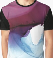 Shades of Purple, Abstract Fluid Artwork Graphic T-Shirt
