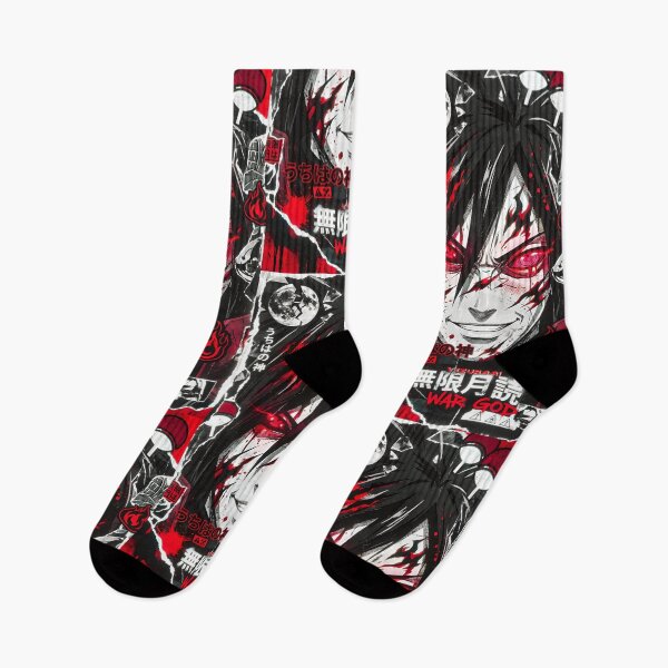 Item preview, Red Eye War God – Dark Anime Uchiha-Style Shinobi Art designed and sold by Dyan4.