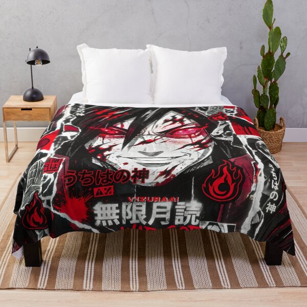 Item preview, Red Eye War God – Dark Anime Uchiha-Style Shinobi Art designed and sold by Dyan4.