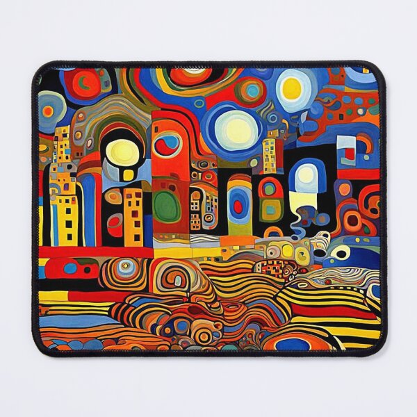 Item preview, Psychedelic Townscape designed and sold by George Hutton Hunter.