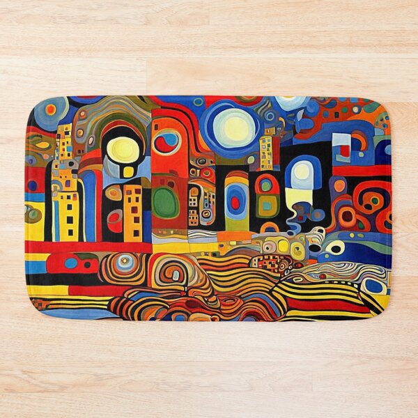Item preview, Psychedelic Townscape designed and sold by George Hutton Hunter.