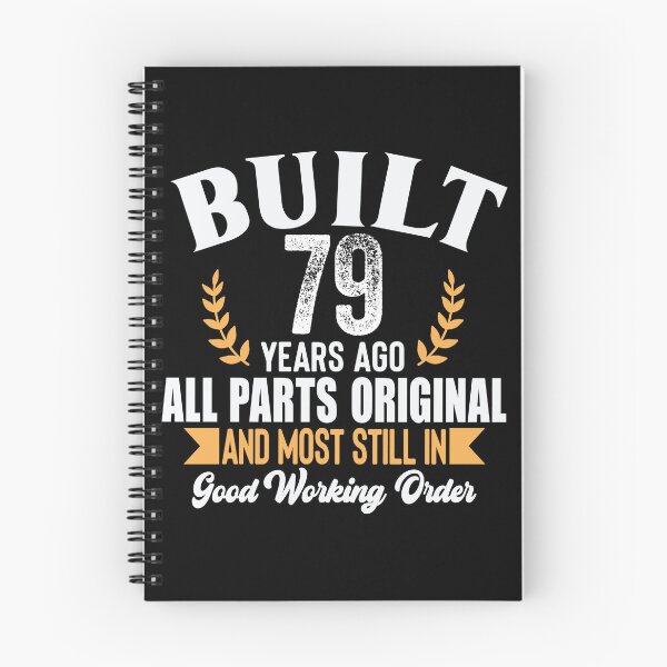 Item preview, Built 79 Years Ago Funny Birthday Shirt – Vintage 79th Birthday Gift Tee designed and sold by popcorntot.