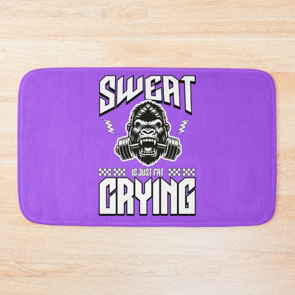 Item preview, Funny Fitness Gorilla - Sweat Is Fat Crying Motivational Gym Art designed and sold by Abaseen.