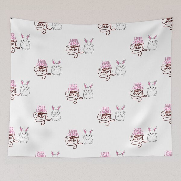 Item preview, Easter Calories Don’t Count Rabbit Cartoon Humor designed and sold by SimoesArtistry.