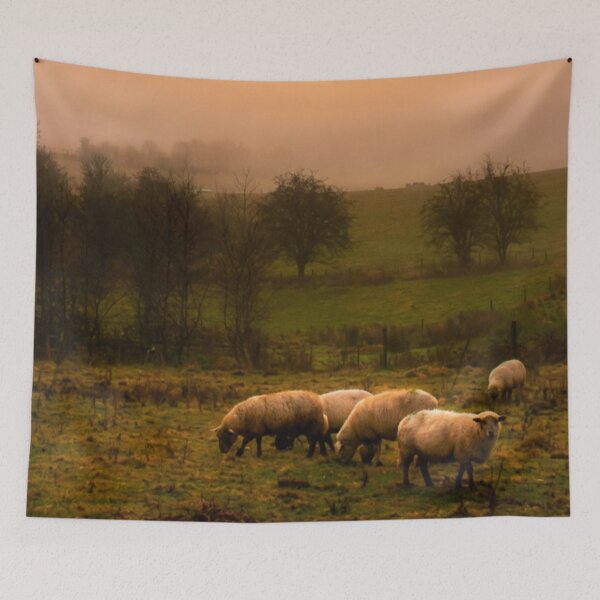 Item preview, Sheep at sunrise designed and sold by missmoneypenny.
