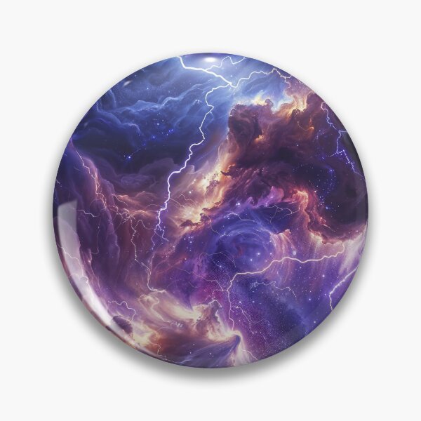 Item preview, Storm Violet Blue Clouds Cosmic Art designed and sold by QuantumDrift.
