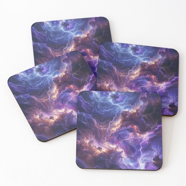 Item preview, Storm Violet Blue Clouds Cosmic Art designed and sold by QuantumDrift.