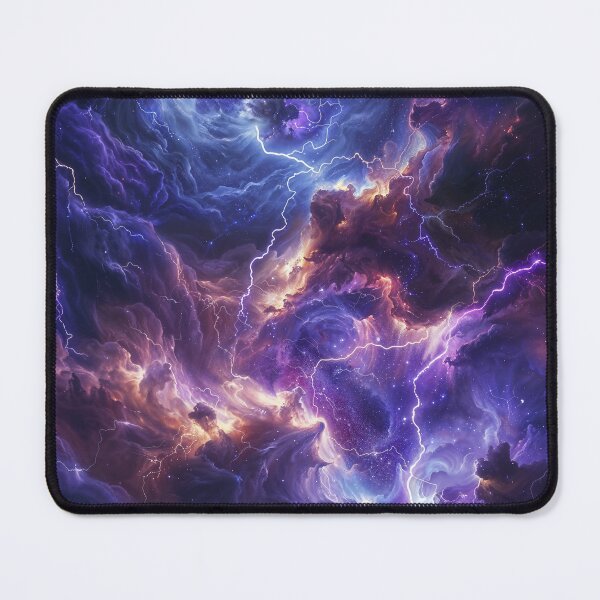 Item preview, Storm Violet Blue Clouds Cosmic Art designed and sold by QuantumDrift.
