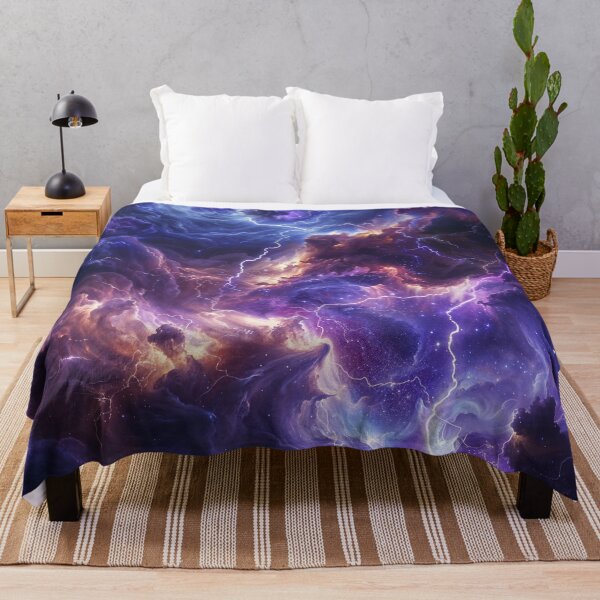 Item preview, Storm Violet Blue Clouds Cosmic Art designed and sold by QuantumDrift.