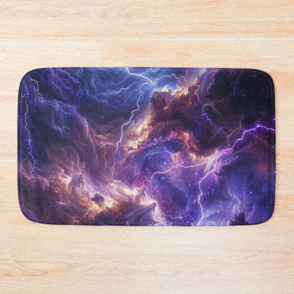 Item preview, Storm Violet Blue Clouds Cosmic Art designed and sold by QuantumDrift.