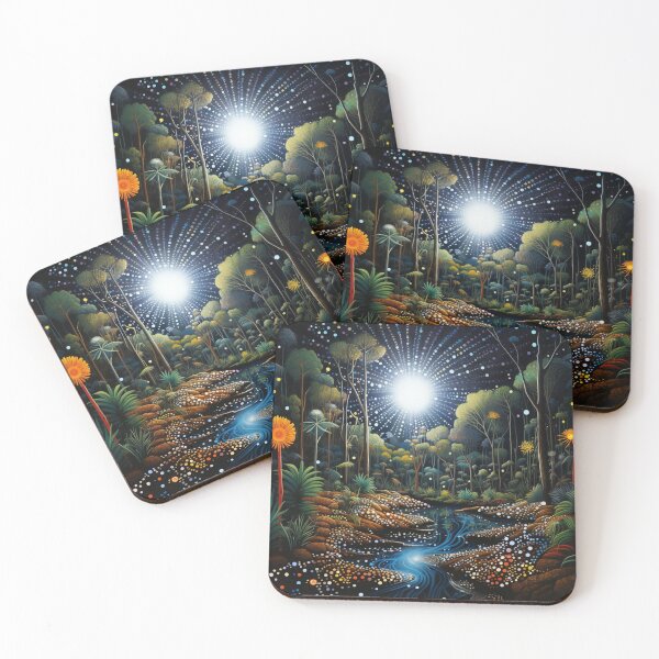 Item preview, Aboriginal Inspired Art - In The Thicket Of Daintree Rainforest designed and sold by GrinGalore.