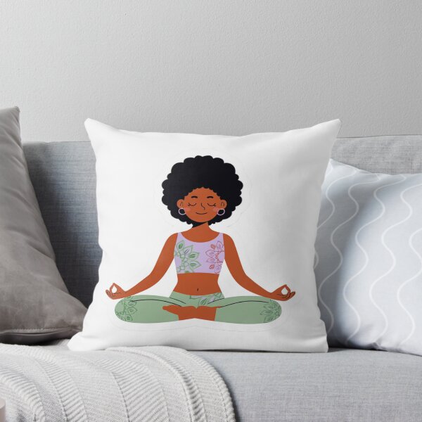 Item preview, African american yoga girl designed and sold by JIGUWORLD.