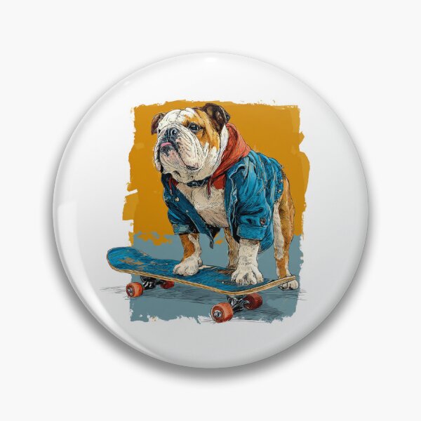 Item preview, Skateboard Rebel English Bulldog designed and sold by LawleyKingdom.