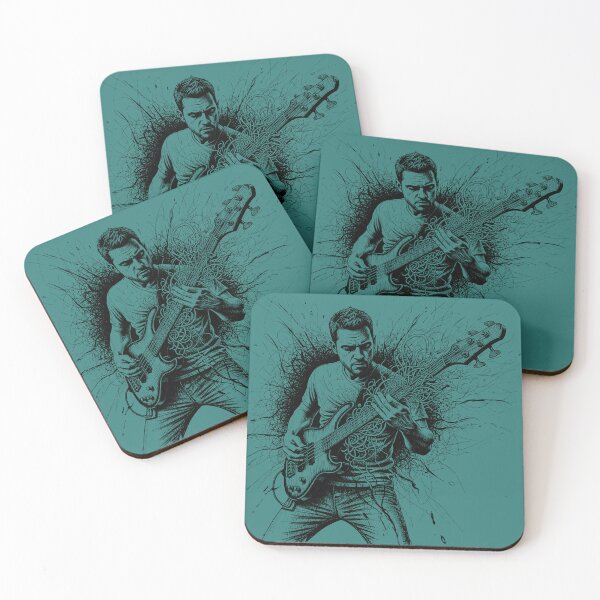 Item preview, The Bassist in Action Blk designed and sold by UrbanPrts.