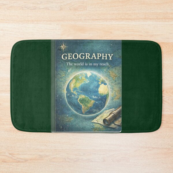 Item preview, Geography - The World Is Within My Reach Notebook Cover designed and sold by Studio Yvonne .