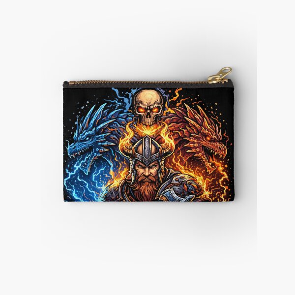 Item preview, Battle Mode Warrior – Viking Skull & Dragon Power Graphic Design designed and sold by Cloudberry Creative.