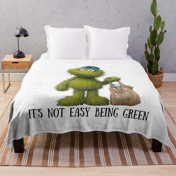 Item preview, It's Not Easy Being Green funny designed and sold by PeTees shop.