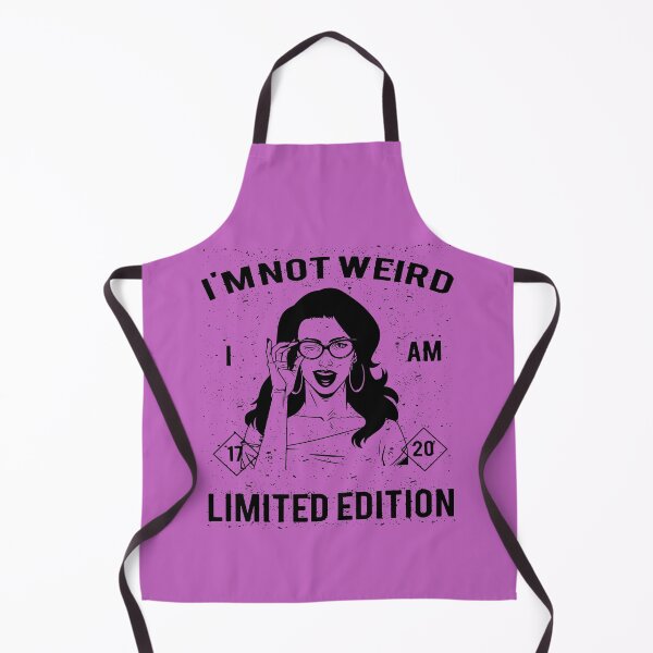 Item preview, I AM NOT WEIRD — LIMITED EDITION (Black Badge Hipster Woman Design) designed and sold by RiseAgainArt.
