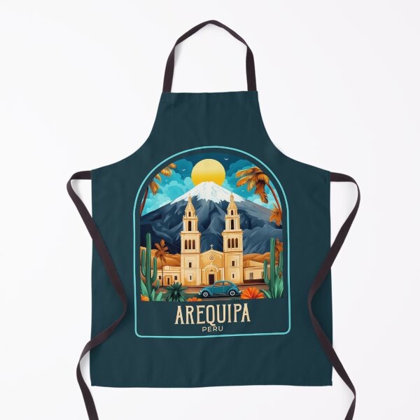 Item preview, Arequipa Vintage Travel Illustration designed and sold by HomeLivingCo.