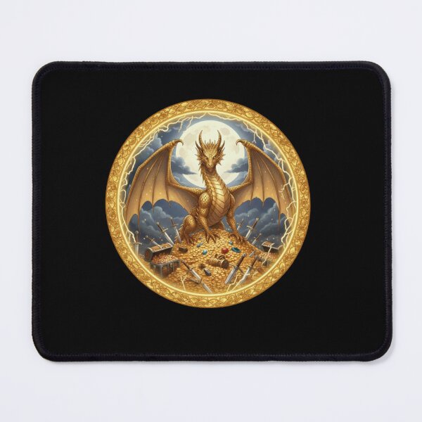 Item preview, Gold Dragon Moon - Spirit Moon Art designed and sold by Magic House.