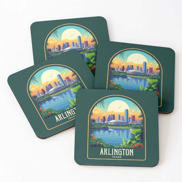 Item preview, Arlington Vintage Travel Illustration designed and sold by HomeLivingCo.