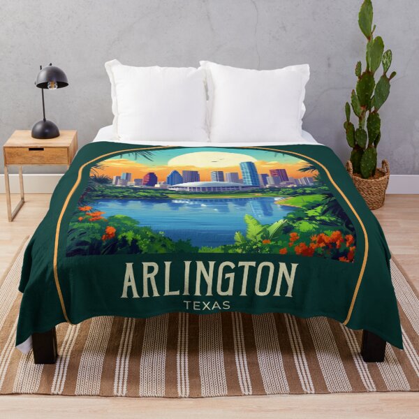 Item preview, Arlington Vintage Travel Illustration designed and sold by HomeLivingCo.