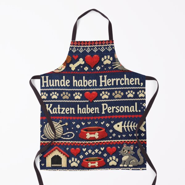 Item preview, Dogs have owners, cats have staff, knitting patterns designed and sold by Mauswohn.