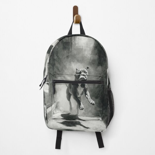 Item preview, A powerful Pit Bull sprinting through a gritty urban alley, Dogs in Motion designed and sold by CDC40.