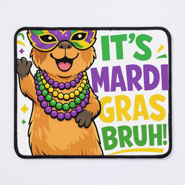 Item preview, It’s Mardi Gras Bruh Bear designed and sold by VIBE CRAFT STUDIO.