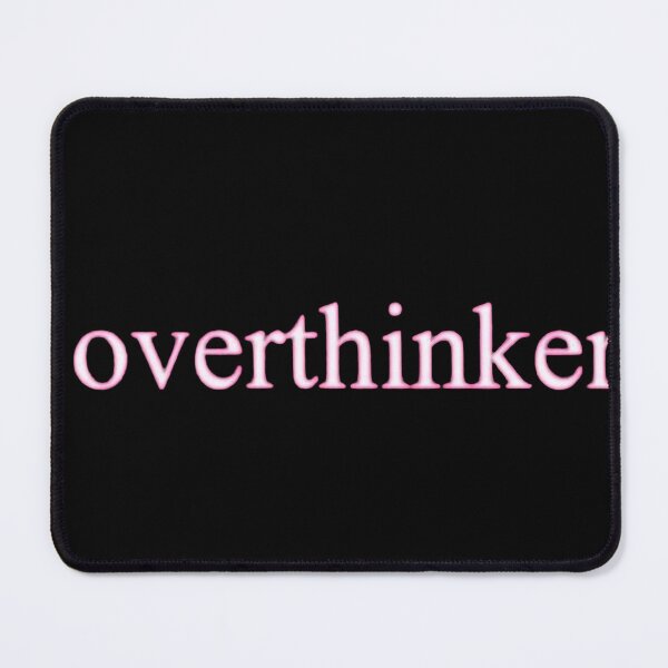 Item preview, Minimalist White Serif Overthinker Typography Art designed and sold by ZyVoAli.