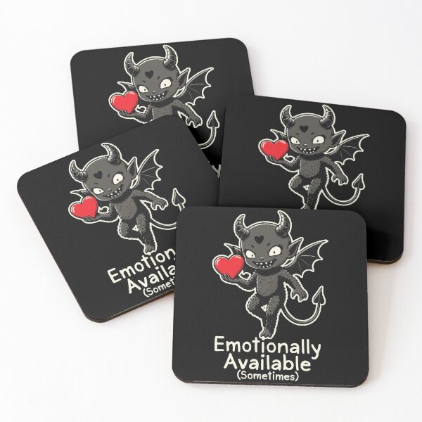 Item preview, Emotionally Available (Sometimes) – Cute Funny Devil Love Design designed and sold by OuSfian1.