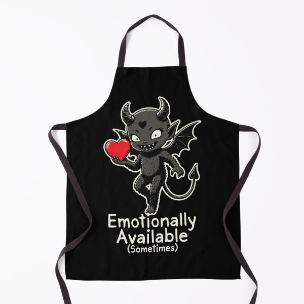 Item preview, Emotionally Available (Sometimes) – Cute Funny Devil Love Design designed and sold by OuSfian1.