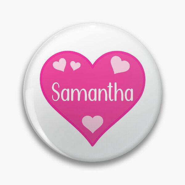 Item preview, Samantha Name Pink Heart  designed and sold by Jeallan Designs.