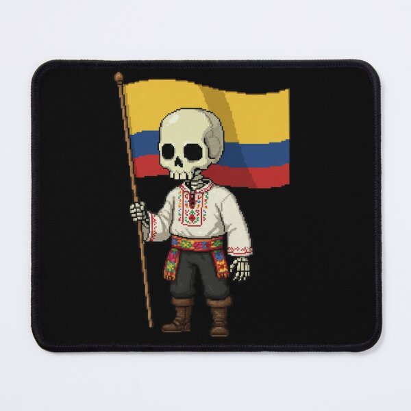 Item preview, Colombian Pixel Skeleton Shirt | Mr. SKVLL | Colombia Flag Skeleton Gift designed and sold by MR.SKVLL.