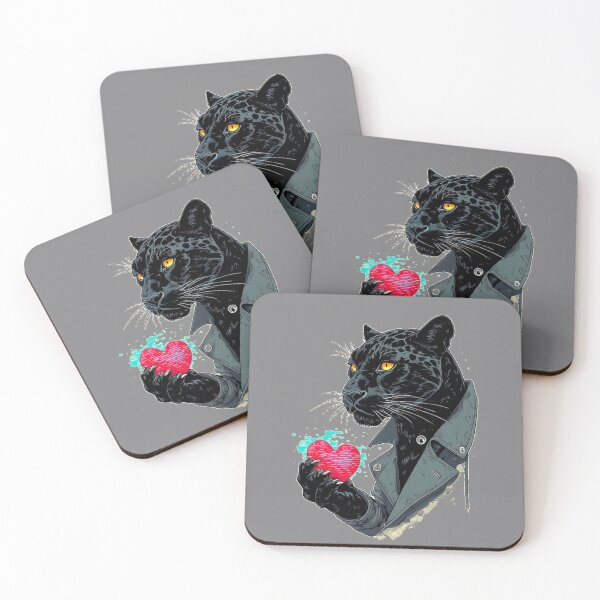 Item preview, Glitch Heart Protocol – Lunar Eclipse Panther with Heart designed and sold by Shift-Bloom.