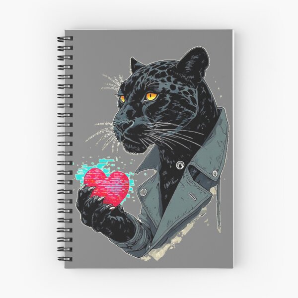 Item preview, Glitch Heart Protocol – Lunar Eclipse Panther with Heart designed and sold by Shift-Bloom.