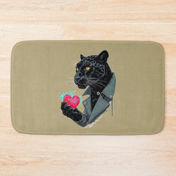 Item preview, Glitch Heart Protocol – Lunar Eclipse Panther with Heart designed and sold by Shift-Bloom.