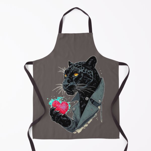 Item preview, Glitch Heart Protocol – Lunar Eclipse Panther with Heart designed and sold by Shift-Bloom.