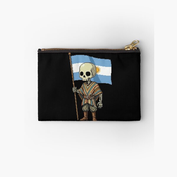 Item preview, Argentinian Pixel Skeleton Shirt | Mr. SKVLL | Argentina Flag Skeleton Gift designed and sold by MR.SKVLL.