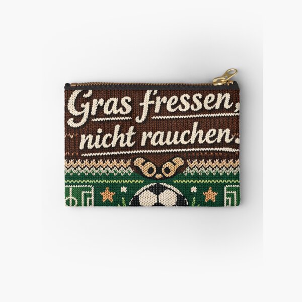 Item preview, Eat grass, don't smoke, football knitting pattern designed and sold by Mauswohn.