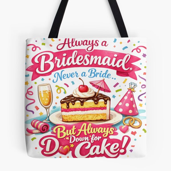Aperçu de l'œuvre I Came for the Cake Bridesmaid T-Shirt – Funny Bachelorette Party Graphic Tee créée et vendue par InkForge Studio.