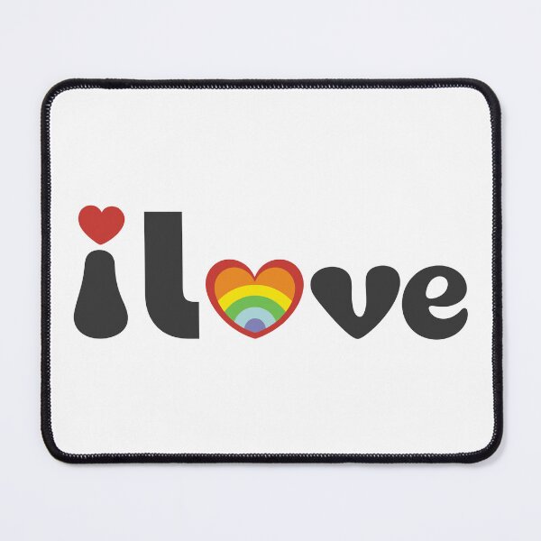 Item preview, I Love phrase with rainbow heart designed and sold by charlypicazo.