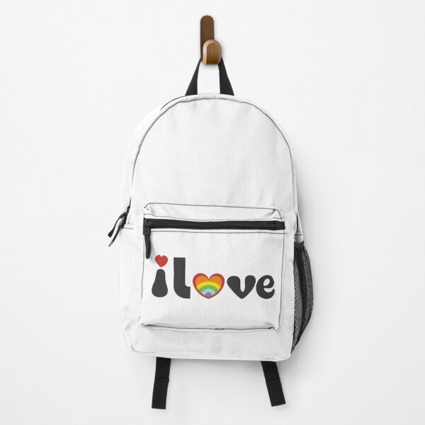 Item preview, I Love phrase with rainbow heart designed and sold by charlypicazo.